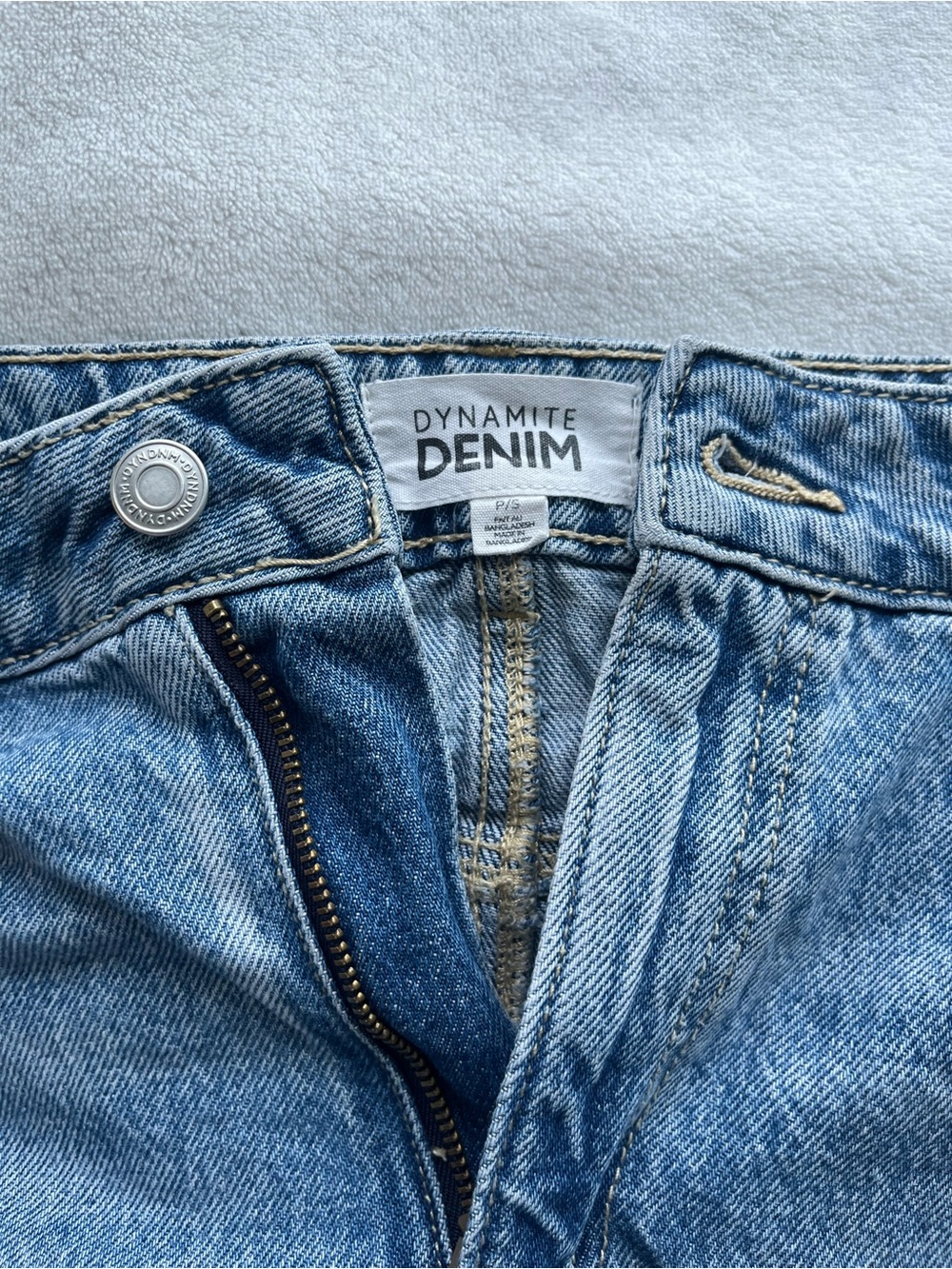 Light Blue Wash Denim Skirt